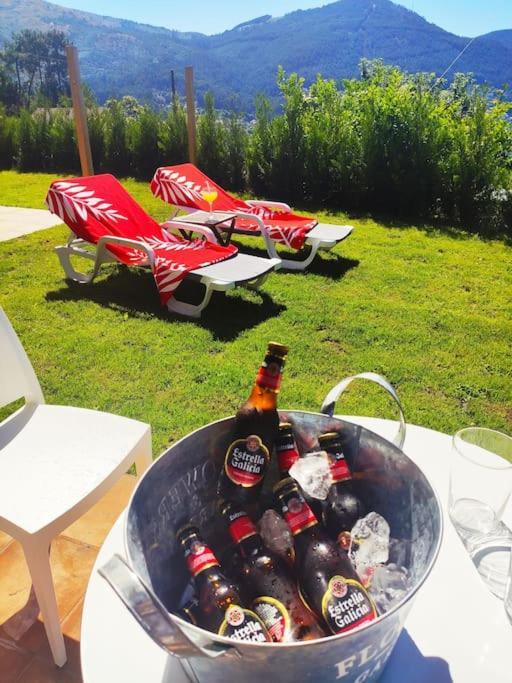 Casa Nueva De Vigo Rural Mos Con Jacuzzi Y Chimenea Para Escapada Romantica Bagian luar foto