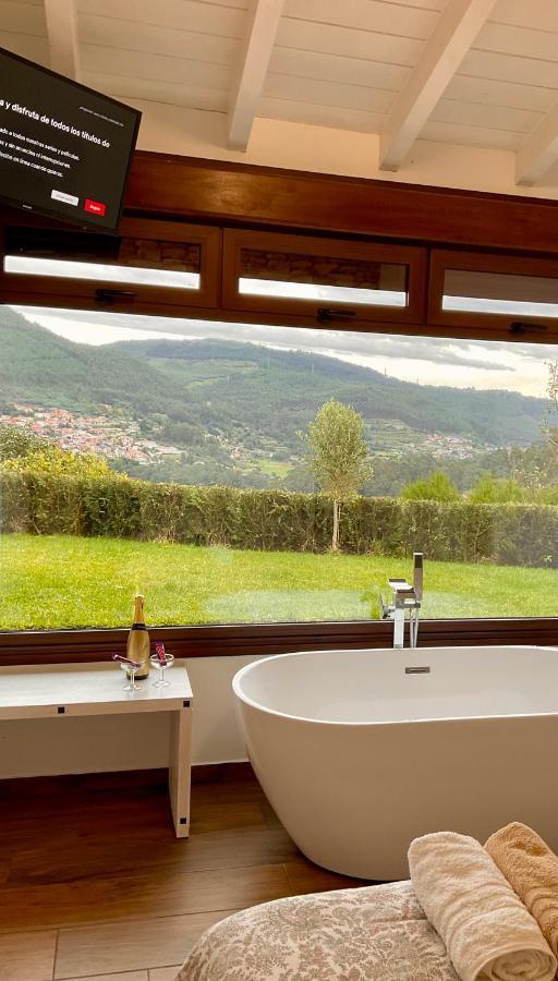 Casa Nueva De Vigo Rural Mos Con Jacuzzi Y Chimenea Para Escapada Romantica Bagian luar foto